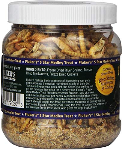 Fluker Labs SFK72020 Aquatic Turtle Medley Treat Food, 1.5-Ounce (Pack of 4)