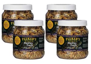 fluker labs sfk72020 aquatic turtle medley treat food, 1.5-ounce (pack of 4)