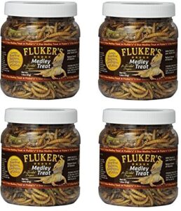 fluker labs bearded dragon medley treat food, 1.8-ounce (pack of 4)