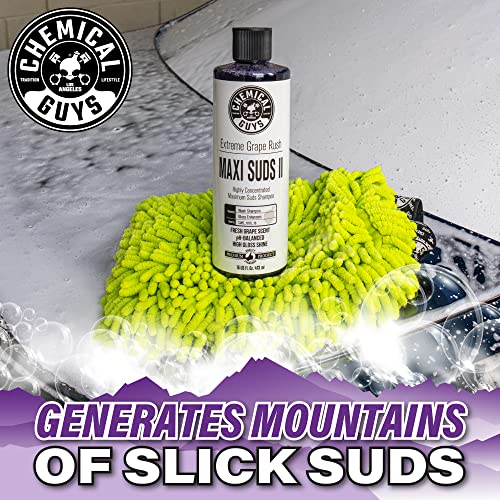 Chemical Guys CWS_1010 Maxi-Suds II Foaming Car Wash Soap (Works with Foam Cannons, Foam Guns or Bucket Washes) Safe for Cars, Trucks, Motorcycles, RVs & More, 128 fl. Oz (1 Gallon), Grape Scent