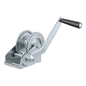 curt 29423 manual hand crank boat trailer winch, 900 lbs capacity, 6-1/2-inch handle, 3.25:1 gear ratio