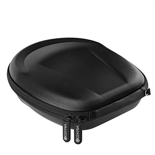 Geekria Shield Headphones Case Compatible with Bose QC45, QC35 II, QC35, QC25, QC15, QC SE, SoundLink II Case, Replacement Hard Shell Travel Carrying Bag with Cable Storage (Black)