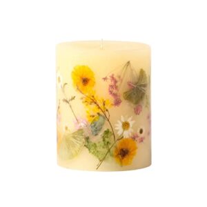 rosy rings round botanical lemon blossom & lychee candle, lychee aromatherapy candles, luxury candles, long lasting candles (medium)