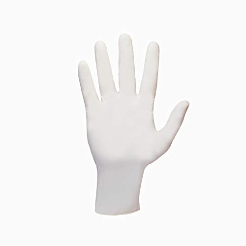 Shamrock 10111-S-bx Med Glove, thin, No Powder, Slick Surface Latex, Small, Natural