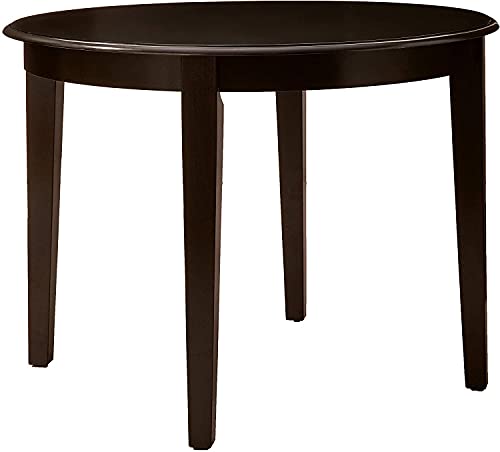 East West Furniture BOT-CAP-T Boston Round Modern Dining Table for Small Spaces, 42x42 Inch, Cappuccino