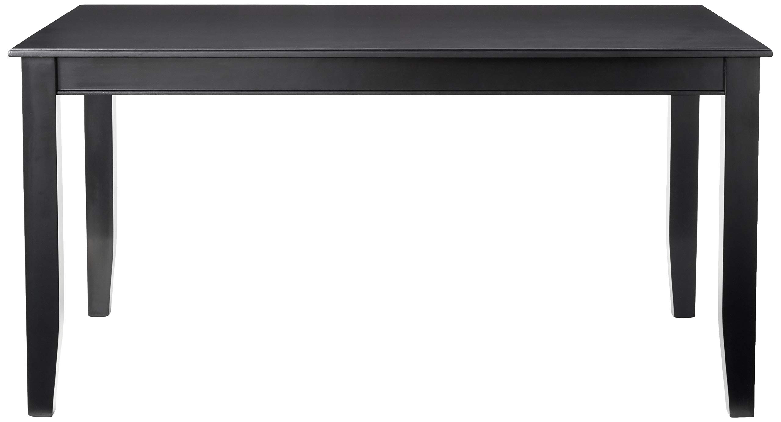 East West Furniture DUT-BLK-T Dudley Kitchen Table - a Rectangle Dining Table Top with Sturdy Legs, 36x60 Inch, Black