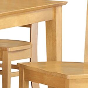 East West Furniture Capri 7 Piece Kitchen Set Consist of a Rectangle Table and 6 Dining Chairs