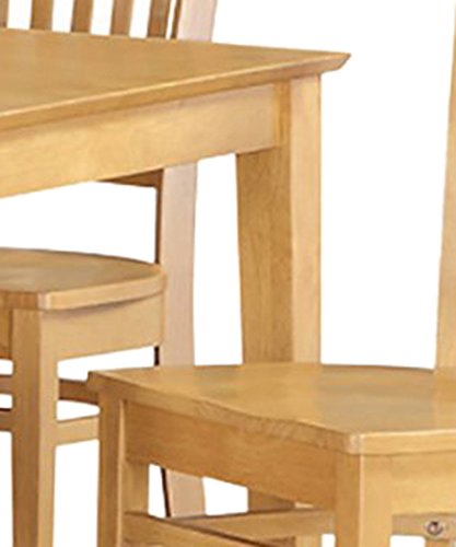 East West Furniture Capri 7 Piece Kitchen Set Consist of a Rectangle Table and 6 Dining Chairs