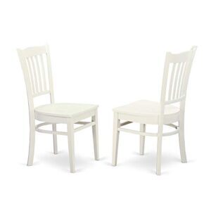 EAST WEST FURNITURE 5 Pc small Kitchen Table and Chairs set-Round Table and 4 Kitchen Chairs