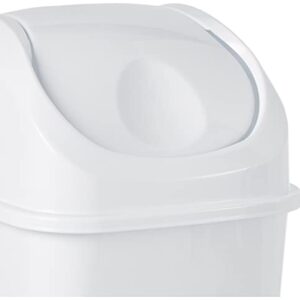 Superio 434 9.2 Gallon Slim Trash Can, Size: Pack of 1, White