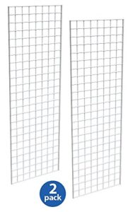 24" x 72" commercial grade gridwall panels, set of 2 - white