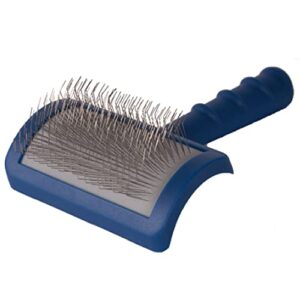 quadow tuffer than tangles slicker brush with long, soft pins