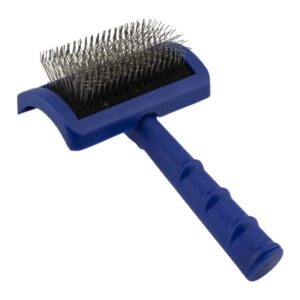 tuffer than tangles slicker brush with long, firm pins