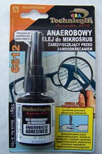 technicqll anaerobic adhesive glue 6612 to protect micro-screws against self-unscrewing in glasses electronics 10g