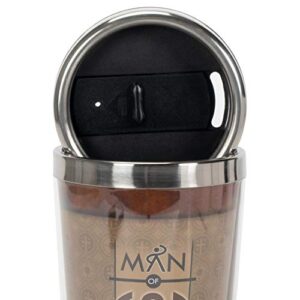 Dicksons Man Of God Arms with Strength 16 Oz. Stainless Steel Insulated Travel Mug with Lid