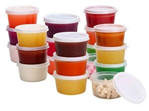 greenco small food storage containers - 20 pcs | plastic food containers with lids | deli containers | meal prep container | pantry, fridge, kitchen organization | cereal, spices, snack containers