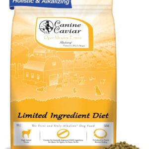 Canine Caviar Open Meadow Dog Food – Limited Ingredient Alkaline Holistic Dog Food – All Life Stages – Gluten Free, Ultra-Premium Dog Food – Healthy Skin & Coat – Lamb & Pearl Millet – 22 lbs