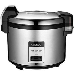 cuckoo cr-3032 | 30-cup/7.5-quart (uncooked) commercial rice cooker & warmer | automatic warm mode, nonstick inner pot, detachable inner lid | stainless steel