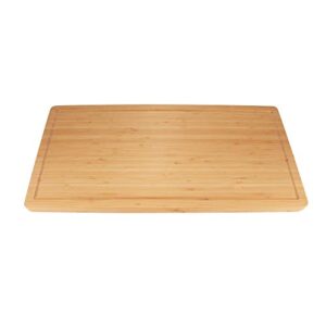 bamboomn bamboo burner cover/cutting board for viking cooktops, new vertical cut, large, extra long (23"x11.78"x0.75")