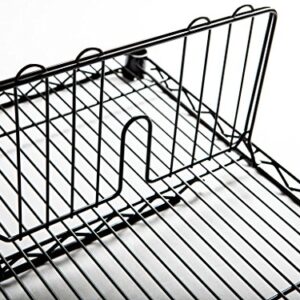 Omega 18" Wide Black Wire Shelf Divider