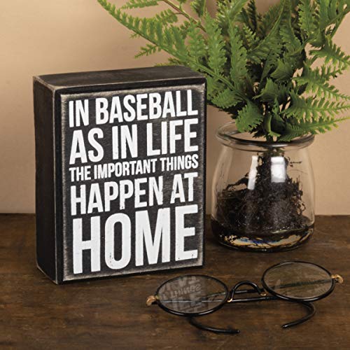 Primitives by Kathy 27325 Classic Box Sign, In Baseball And In Life