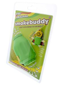 smoke buddy personal air purifier cleaner filter removes odor - lime green