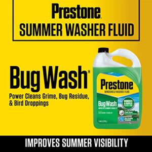 Prestone Bug Wash Windshield Washer Fluid, 1 Gallon