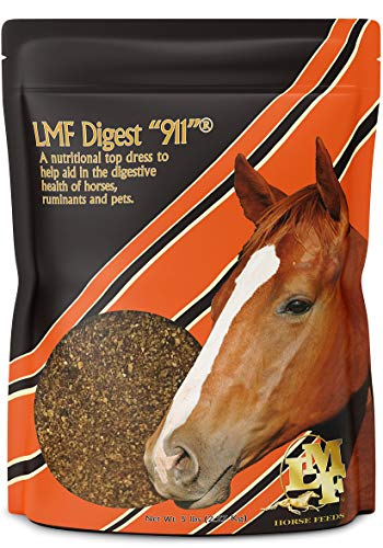 LMF Feeds Digest 911" 5 lb prebiotic and probiotic Supplement for Horses ruminants and Pets