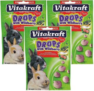 vitakraft wild berry drops for rabbits - 3 pack