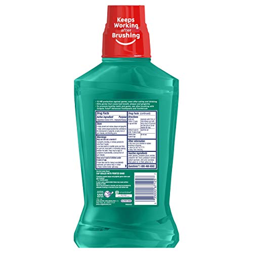 Colgate Total Pro-Shield Alcohol Free Mouthwash, Spearmint - 500mL, 16.9 fluid ounce