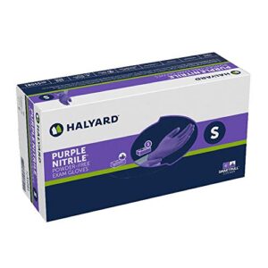 HALYARD PURPLE NITRILE* Exam Gloves, Powder-Free, 5.9 mil, Small, 55081 (Box of 100)