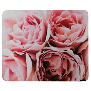 Mouse Pad Pink Roses 36230 Oblong Shaped Mouse Mat Design Natural Eco Rubber Durable Computer Desk Stationery Accessories Mouse Pads for Gift