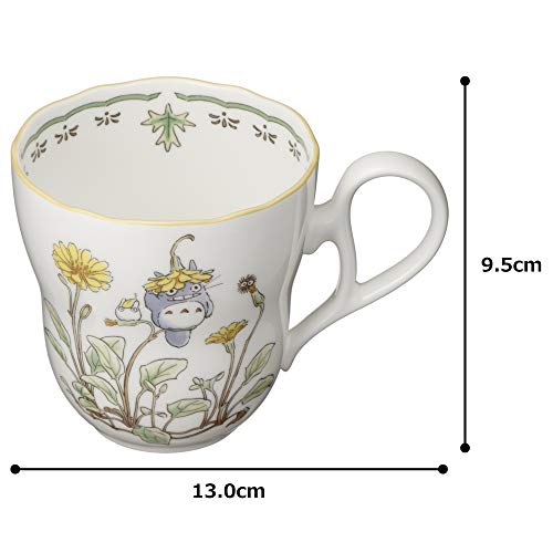 Noritake TT97855/4924-7 My Neighbor Totoro Mug, 12.8 fl oz (375 cc), Microwave Safe, 1 Piece, Bone China