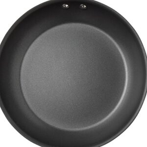 Rachael Ray Brights Hard Anodized Nonstick Frying Pan / Fry Pan / Hard Anodized Skillet - 12.5 Inch, Gray with Red Handles