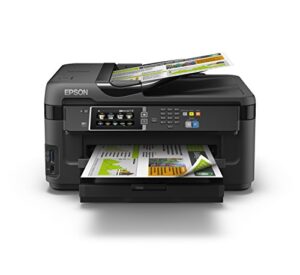 epson c11cc98201 workforce 7610 wireless all-in-one inkjet printer, copy/fax/print/scan
