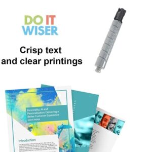 Do it Wiser Compatible Printer Toner Cartridge Replacement for Ricoh 841849 for use in Ricoh MP C6003 MP C4503 MP C5503 MP C6004 (1Pack - Black)