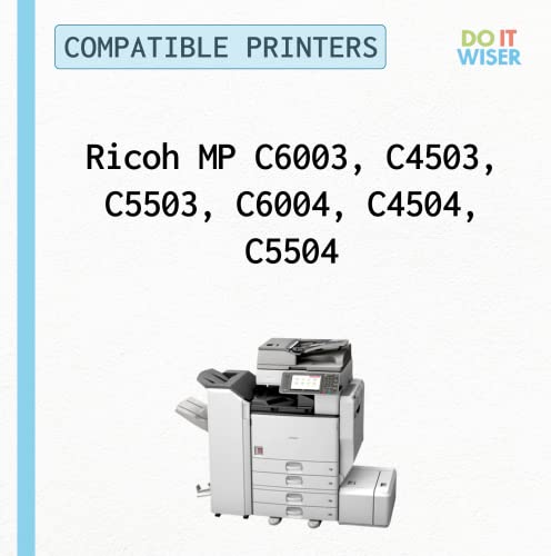 Do it Wiser Compatible Printer Toner Cartridge Replacement for Ricoh 841849 for use in Ricoh MP C6003 MP C4503 MP C5503 MP C6004 (1Pack - Black)