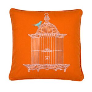 levtex abigail birdcage pillow orange