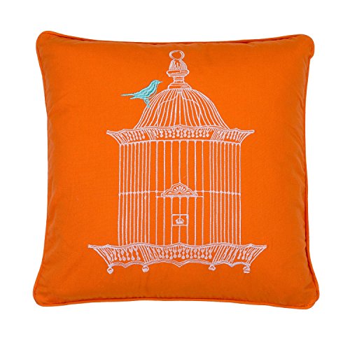 Levtex Abigail Birdcage Pillow Orange