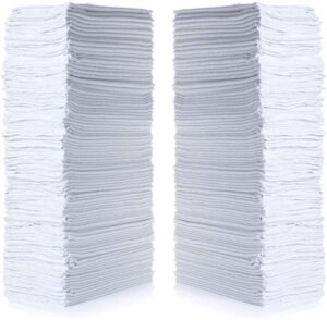 simpli-magic 79006-100pk shop towels 14”x12”, white, (pack of 100)