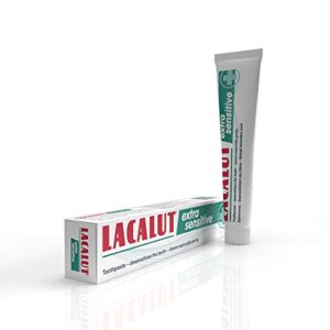 LACALUT Extra Sensitive Toothpaste, Repair & Protect Sensitive Teeth - Cavity Prevention & Stain Removal 2.5 Ounces