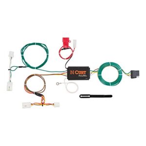 curt 56267 vehicle-side custom 4-pin trailer wiring harness, fits select nissan murano , blue