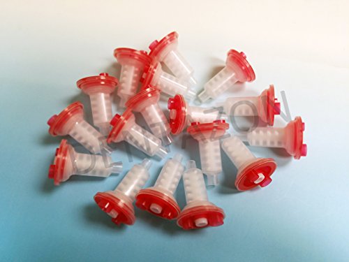 [DXM]Red Dental Dynamic Mixing Tips Fits 3M ESPE Pentamix Mixing Machine 1 Bag (50pcs)