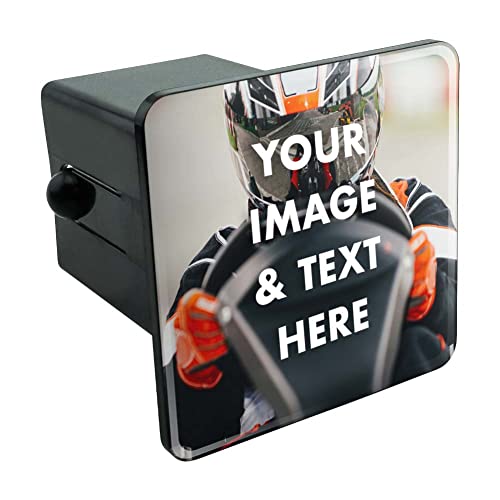 Graphics and More Personalized 2" (2 inch) Tow Hitch Cover | Customize with Your Own Image