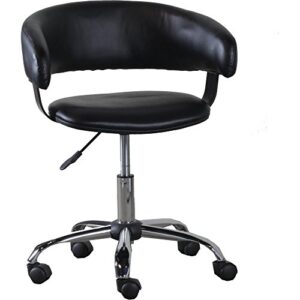powell gas lift desk chair, black medium