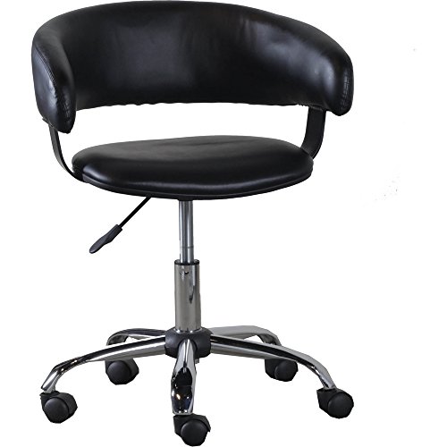 Powell Gas Lift Desk Chair, Black Medium