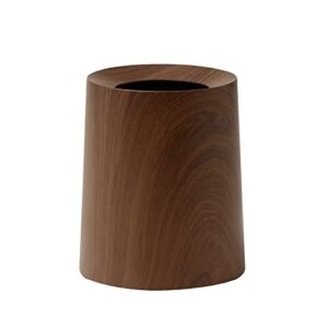 ideaco tubelor homme rosewood round trash can, 4.3 gal (11.4 l), diameter 10.2 x height 12.4 inches (26 x 31.5 cm), tubular homme rosewood