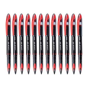 uni-ball air rollerball pens, fine point (0.7mm), red, 12 count