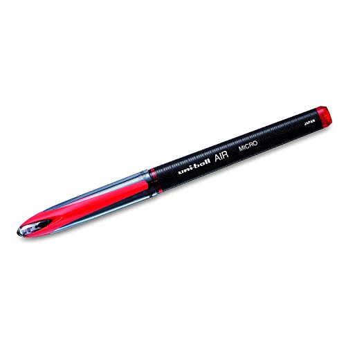 uni-ball AIR Rollerball Pens, Fine Point (0.7mm), Red, 12 Count
