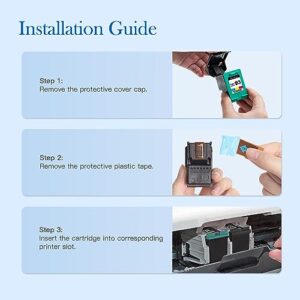 Valuetoner Remanufactured Ink Cartridge Replacement for HP 92 93 C9362WN C9361WN for Deskjet 5420 5420v 5440 5440v 5440xi 5442 5443 Photosmart 7850 C3100 C3110 Printer (3 Black, 2 Tri-Color, 5 Pack)